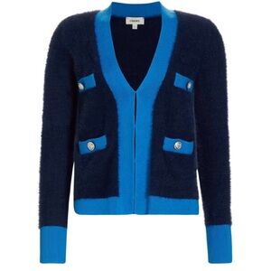 L'AGENCE Black and Blue Cardigan